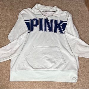 Light Blue PINK Half Zip